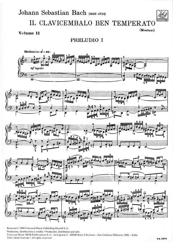 Il Clavicembalo Ben Temperato Volume II - Edizione di studio secondo gli originali - pro klavír